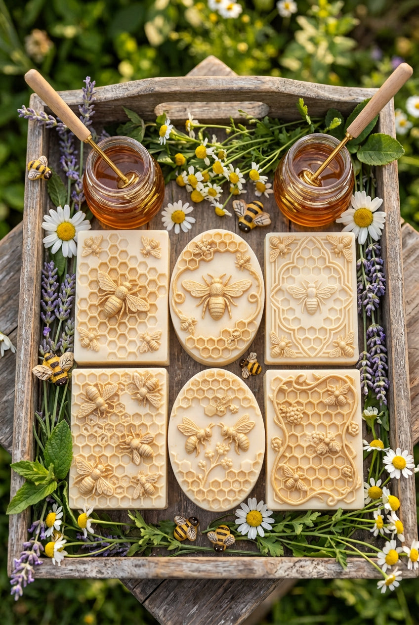"Bumble's Honey Jar" Handmade Artisan Soap 5oz bar