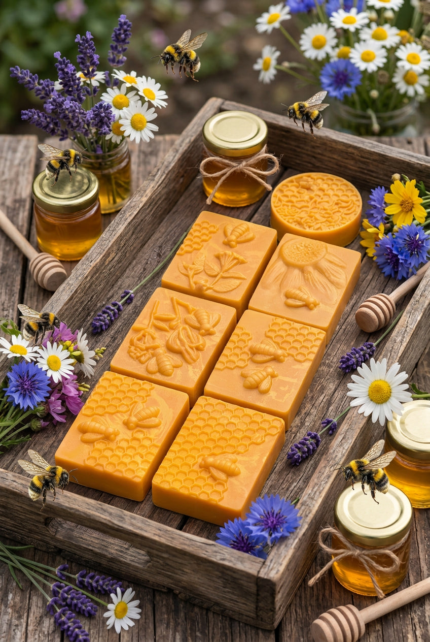 "Bumble's Honey Jar" Handmade Artisan Soap 5oz bar